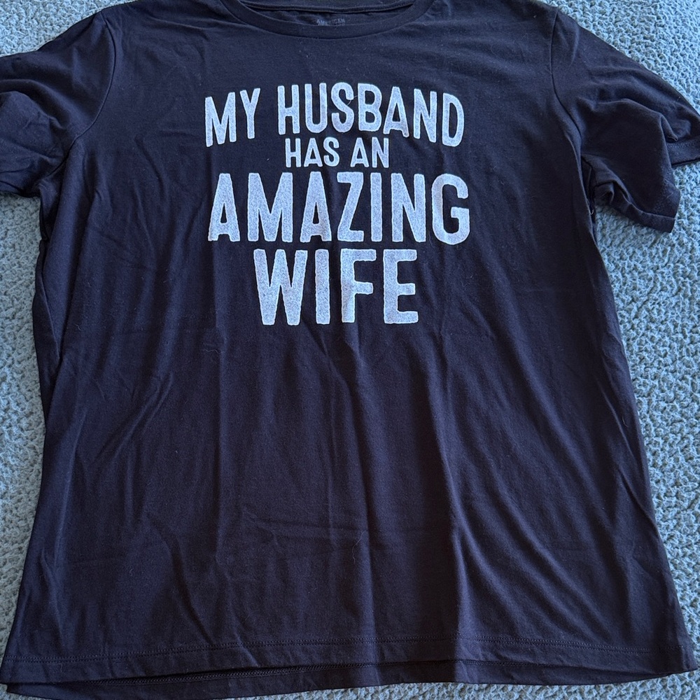 Women’s wife funny Black Graphic T-Shirt